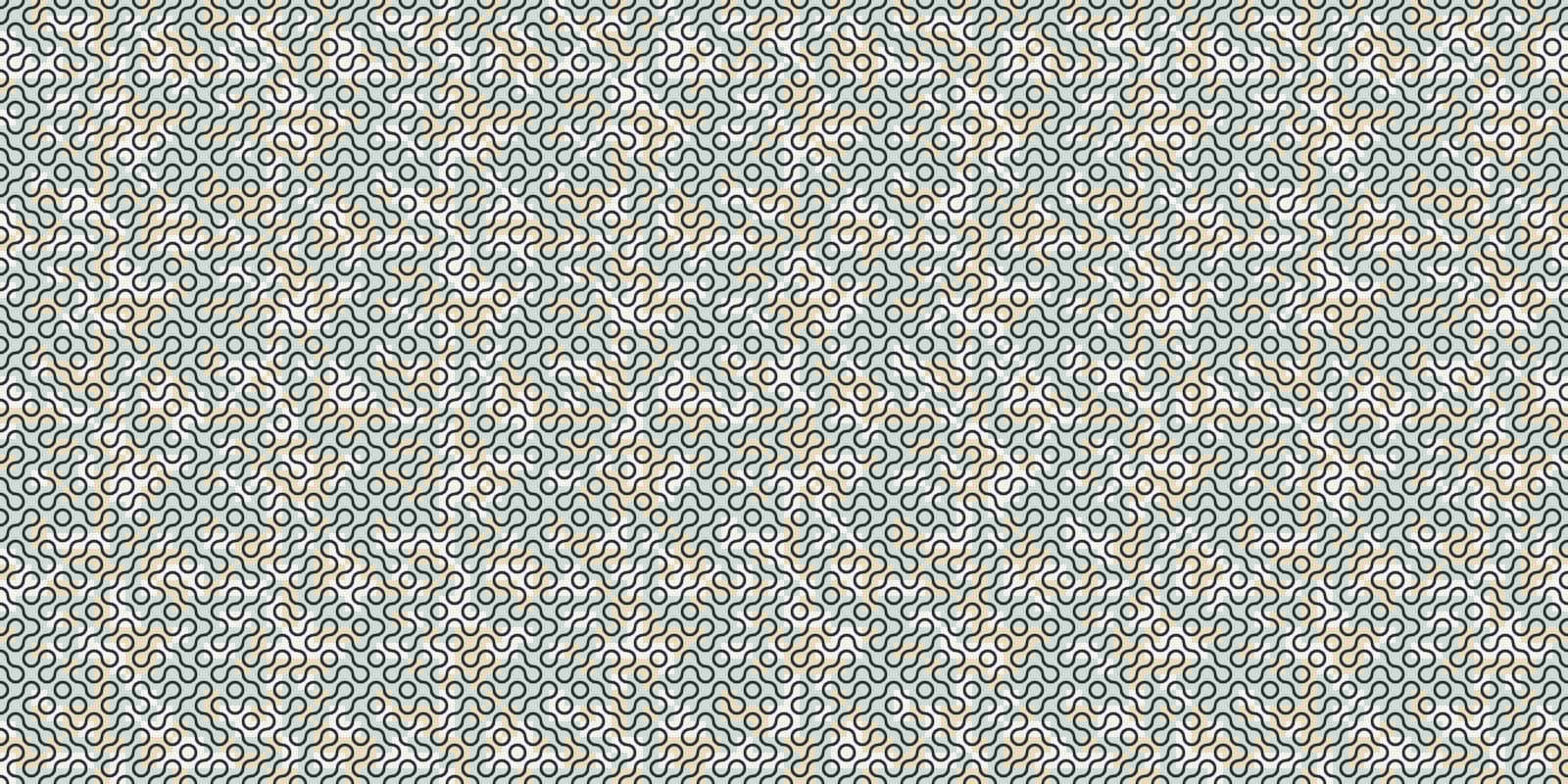 Те же три слоя, но фон ячеек 7×7 песочный, а 11×11 — серо-зелёный; светлыми остались места, где видна нижняя плитка